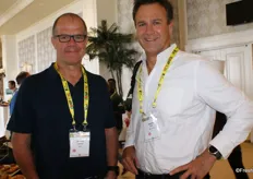 Andrew Paterson of mpact and Stephen Brink, managing director of AMC Fruit.